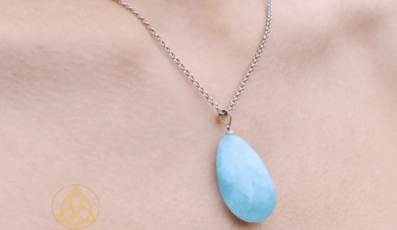 Pendentif aigue marine