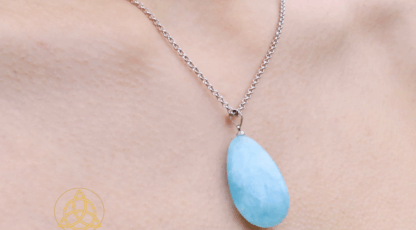 Pendentif aigue marine