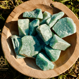 pierre brute aventurine verte