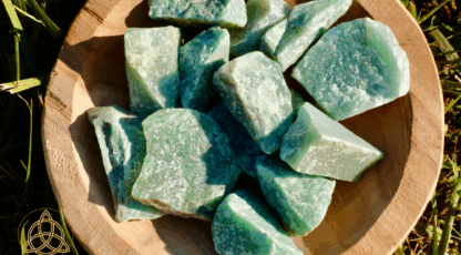 Pierre Brute aventurine verte