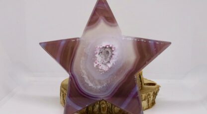 Figurine étoile agate rose (M3)