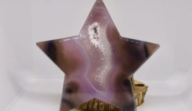 Figurine étoile agate rose (M2)