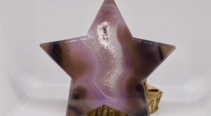 Figurine étoile agate rose (M2)