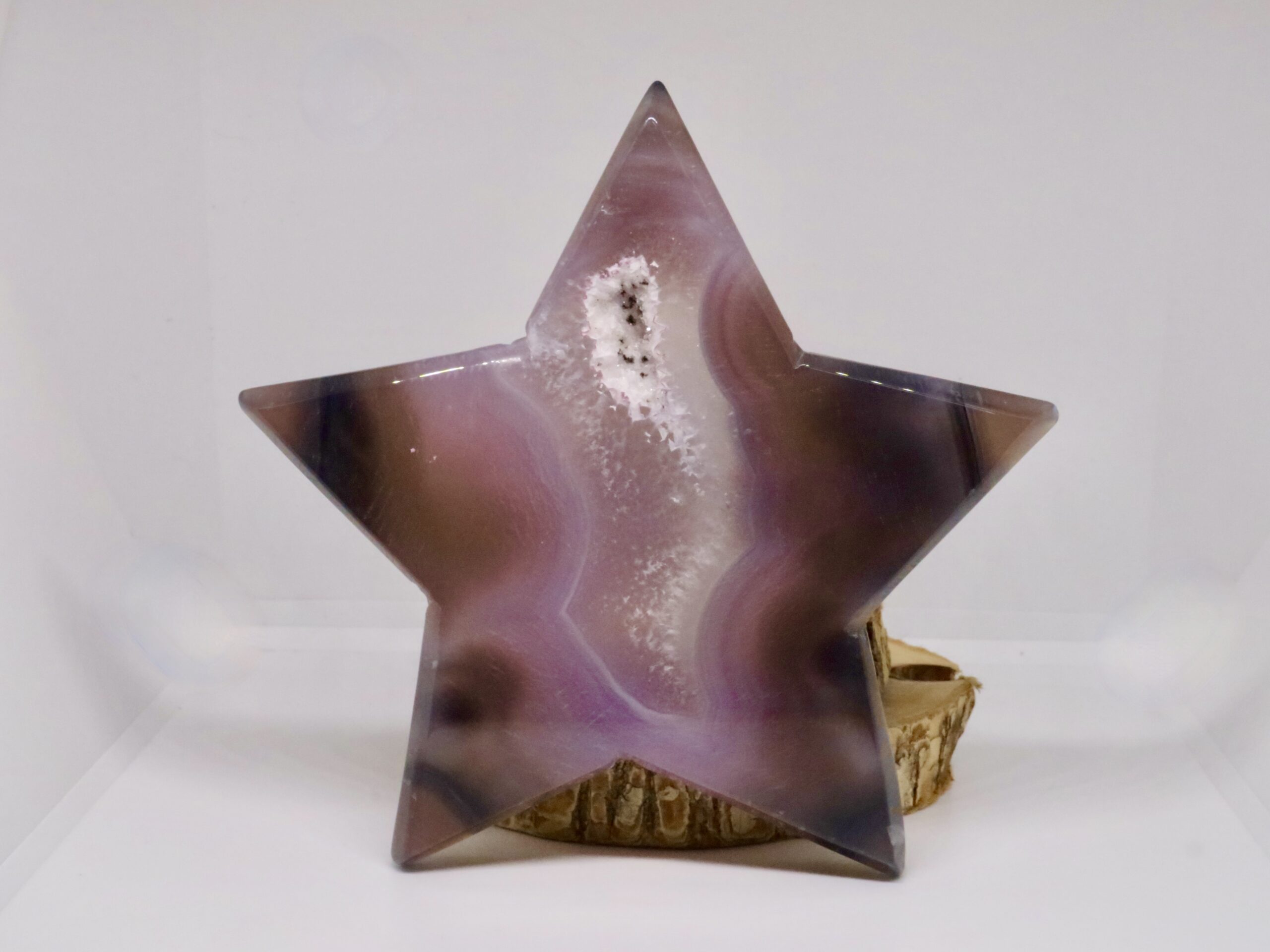 Figurine étoile agate rose (M2)