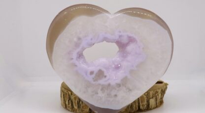 Figurine cœur agate rose (M1)