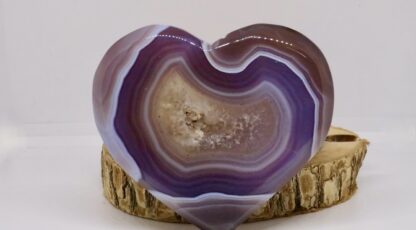 Figurine cœur agate rose (M2)