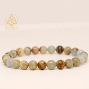 bracelet en calcite bleue sur gangue