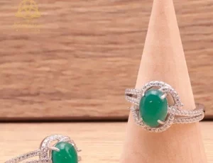 Bague en chrysoprase (M1)