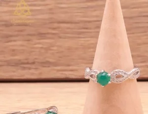 Bague  en chrysoprase (M2)