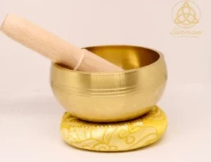 BOL TIBÉTAIN COUSSIN JAUNE