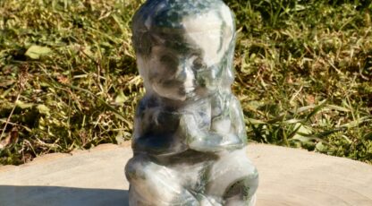 BOUDDHA INDIEN AGATE MOUSSE