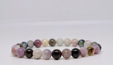 BRACELET BOULE TOURMALINE MULTICOLORE