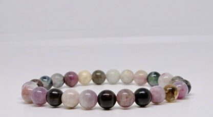 BRACELET BOULE TOURMALINE MULTICOLORE