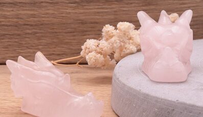 Tête de Dragon QUARTZ ROSE