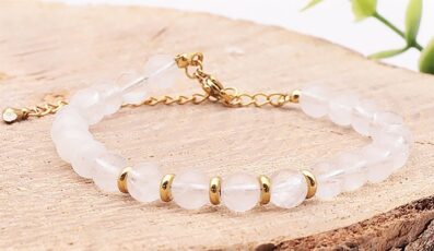 bracelet Eira doré cristal de roche