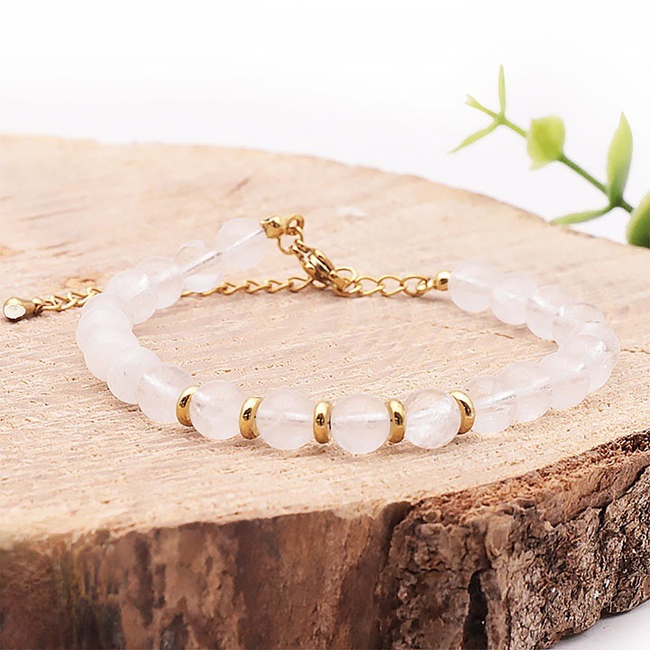 bracelet Eira doré cristal de roche