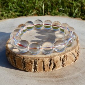 bracelet boule citrine naturelle (14mm)