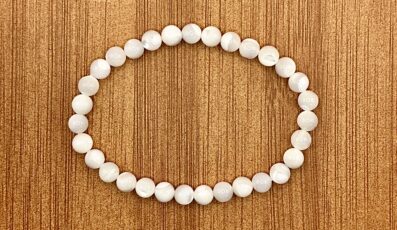 Bracelet boule nacré