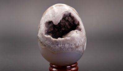 œuf Cœur agate cristallisée (M1)