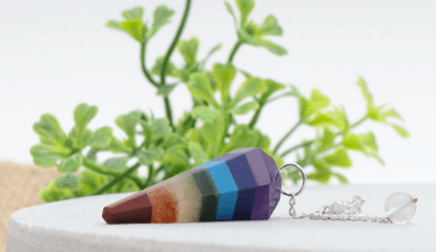 PENDULE HEXAGONAL 7 CHAKRAS