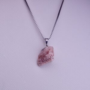 Pendentif Pierre Brute Rhodochrosite