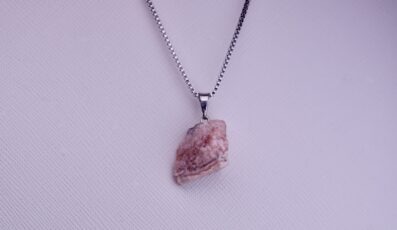 Pendentif Pierre Brute Rhodochrosite