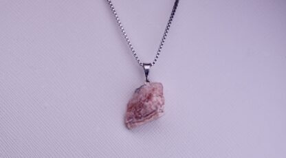 Pendentif Pierre Brute Rhodochrosite