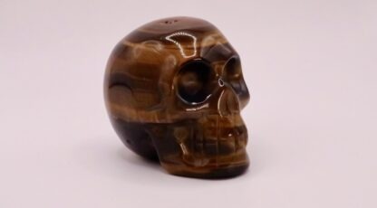 Crâne en Œil de Tigre