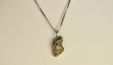 Pendentif Pierre Brute Pyrite