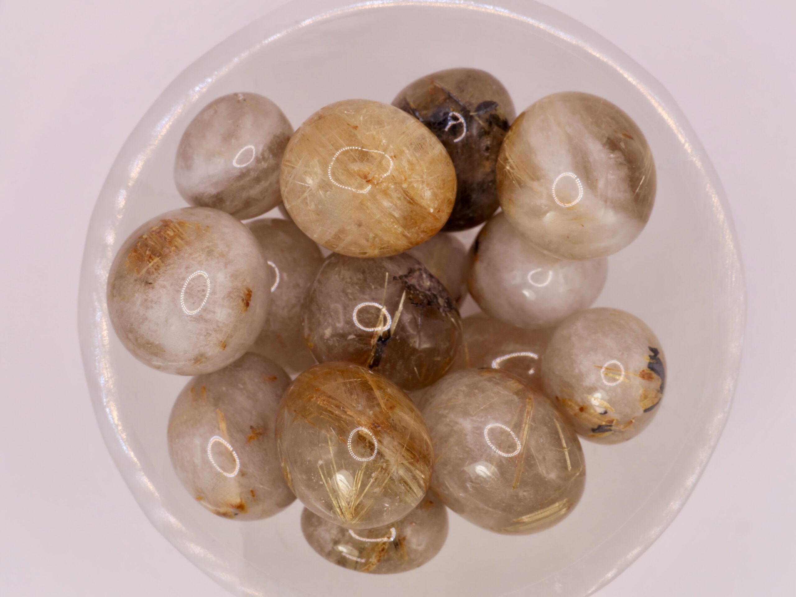 Pierre Roulée cristal de roche rutile tourmaline – Image 2