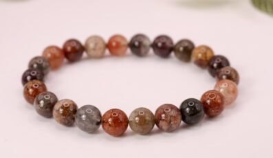 BRACELET BOULE QUARTZ LODOLITE