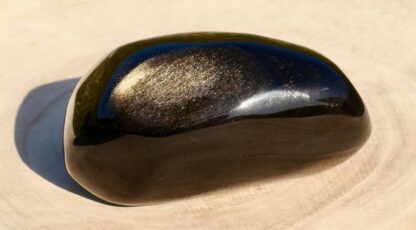 Forme libre Obsidienne Dorée