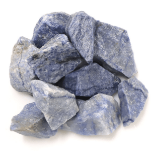 Pierre brute en aventurine bleue