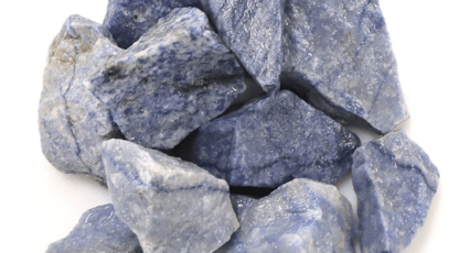 Pierre brute en aventurine bleue