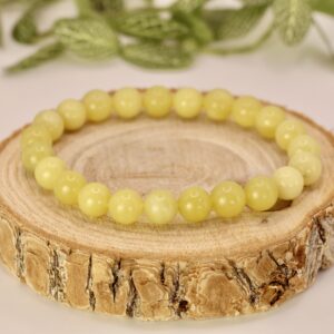 Bracelet boule Serpentine Jaune