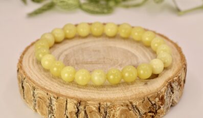 Bracelet boule Serpentine Jaune