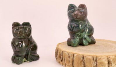 Chat en agate mousse