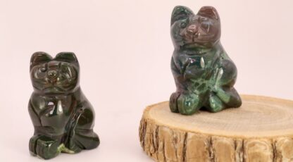 Chat en agate mousse