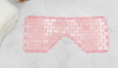 Masque Yeux quartz rose