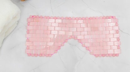 Masque Yeux quartz rose