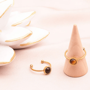 Bague ISEL Dorée œil de tigre