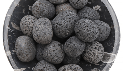 Pierre roulée pierre de lave