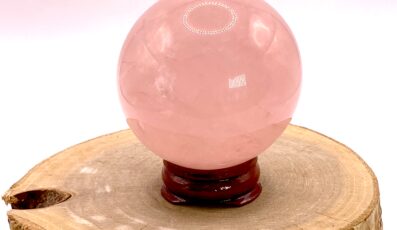 Sphère quartz rose étoilé
