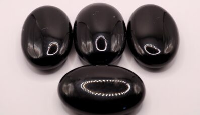 Galet obsidienne œil céleste