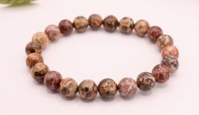 Bracelet boule Jaspe Léopard