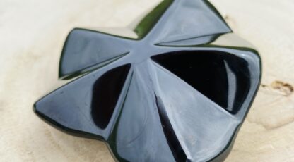 Galet forme étoile obsidienne œil céleste