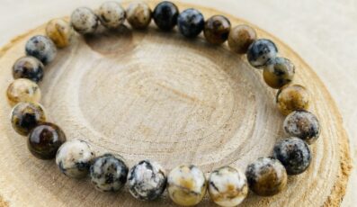 Bracelet boule agate dendrite