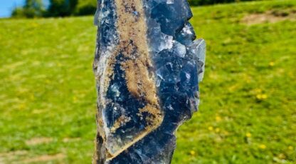 Pointe semi polie fluorine sur Pyrite