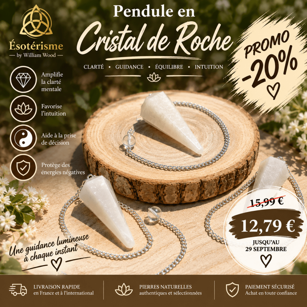 Pendule hexagonal pierre de lune rose