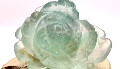 FIGURINE FLEUR FLUORINE VERTE